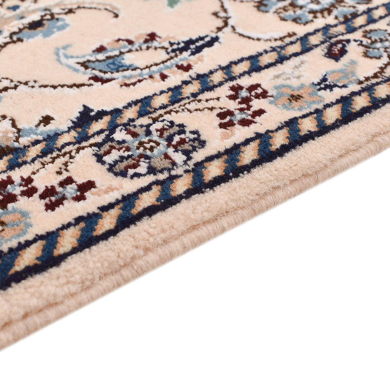 Tapis de couloir Tapis persan - Nain - Royal - 200 x 62 cm - crème