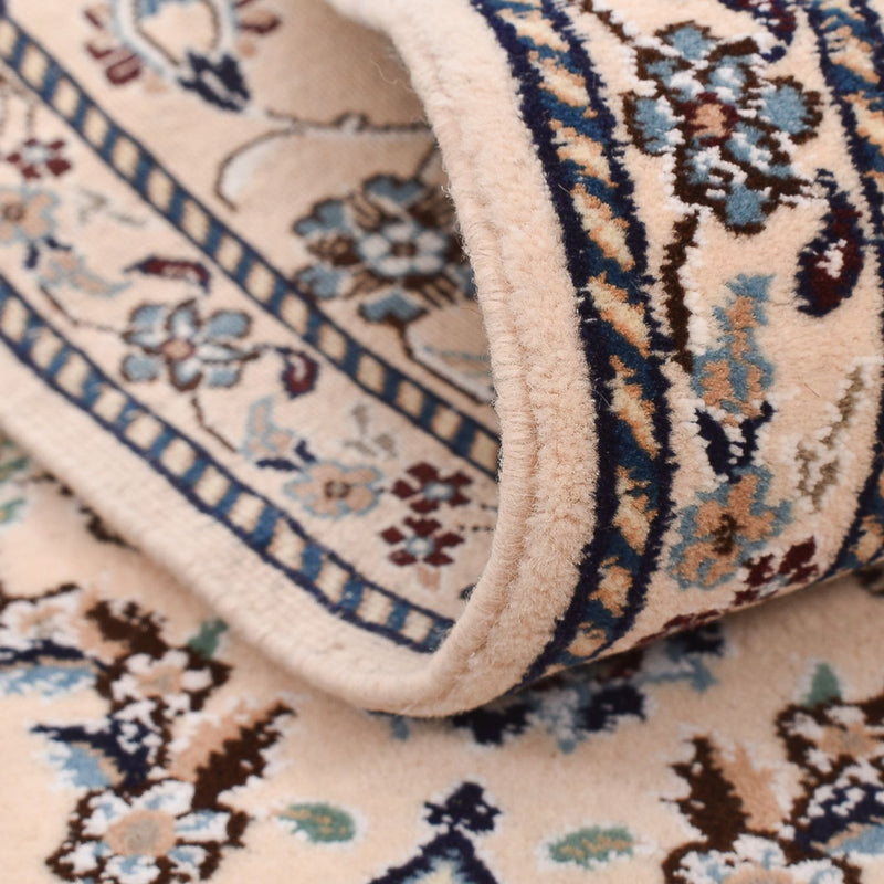 Tapis de couloir Tapis persan - Nain - Royal - 200 x 62 cm - crème