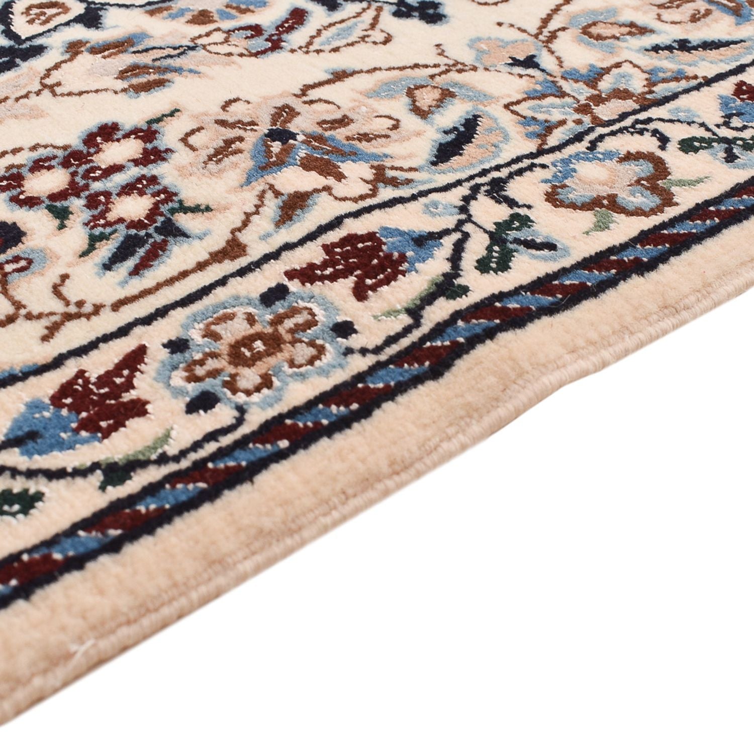 Tapis de couloir Tapis persan - Nain - Royal - 230 x 70 cm - crème