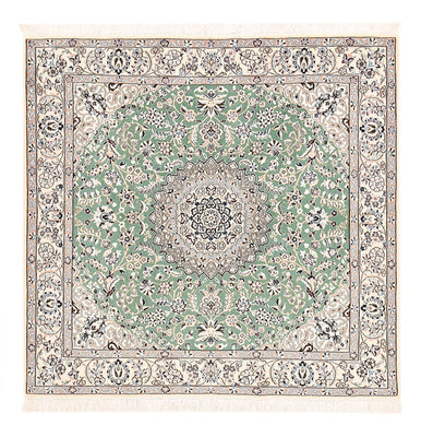 Tapis persan - Nain - Royal carré  - 152 x 149 cm - vert clair