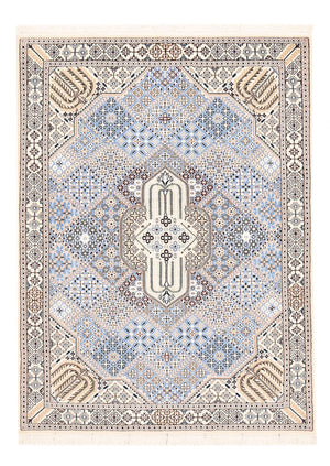 Tapis persan - Nain - Royal - 195 x 137 cm - bleu clair