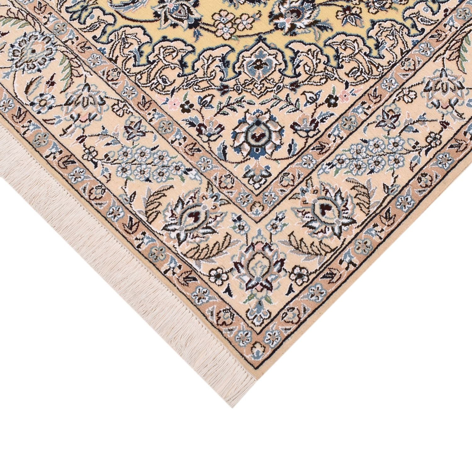 Tapis persan - Nain - Royal - 210 x 132 cm - beige