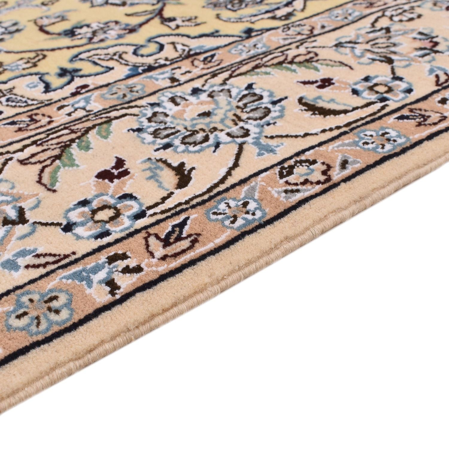 Tapis persan - Nain - Royal - 210 x 132 cm - beige
