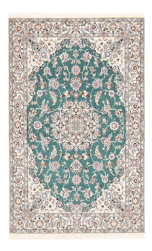 Tapis persan - Nain - Royal - 203 x 127 cm - vert