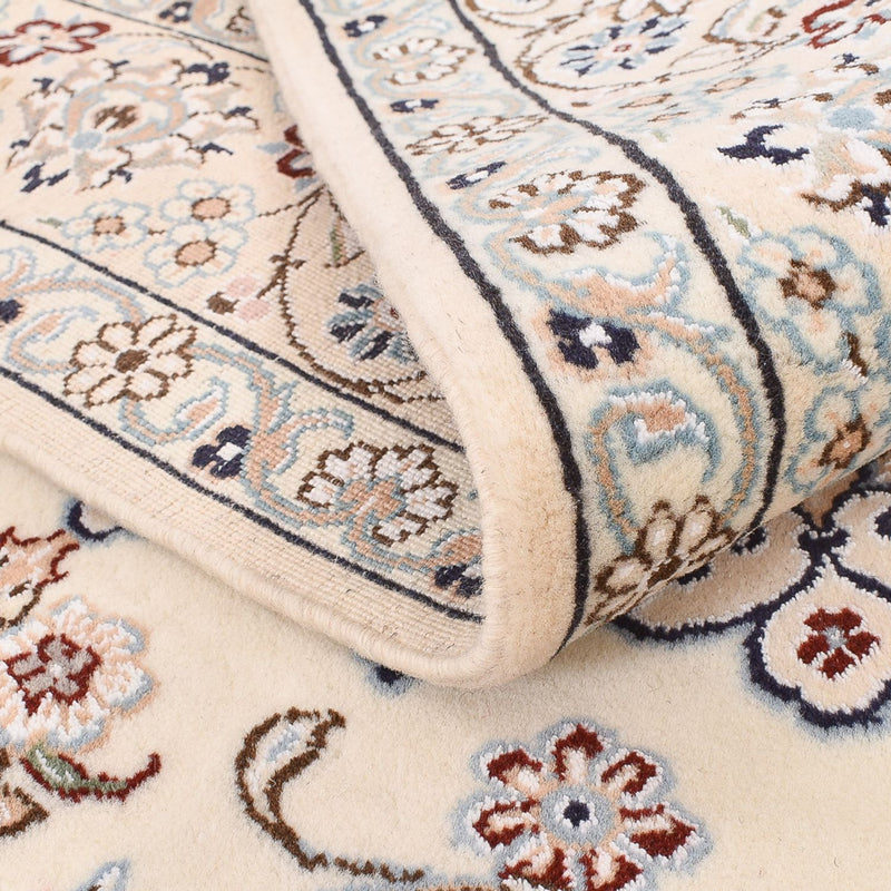 Tapis persan - Nain - Royal - 196 x 130 cm - crème