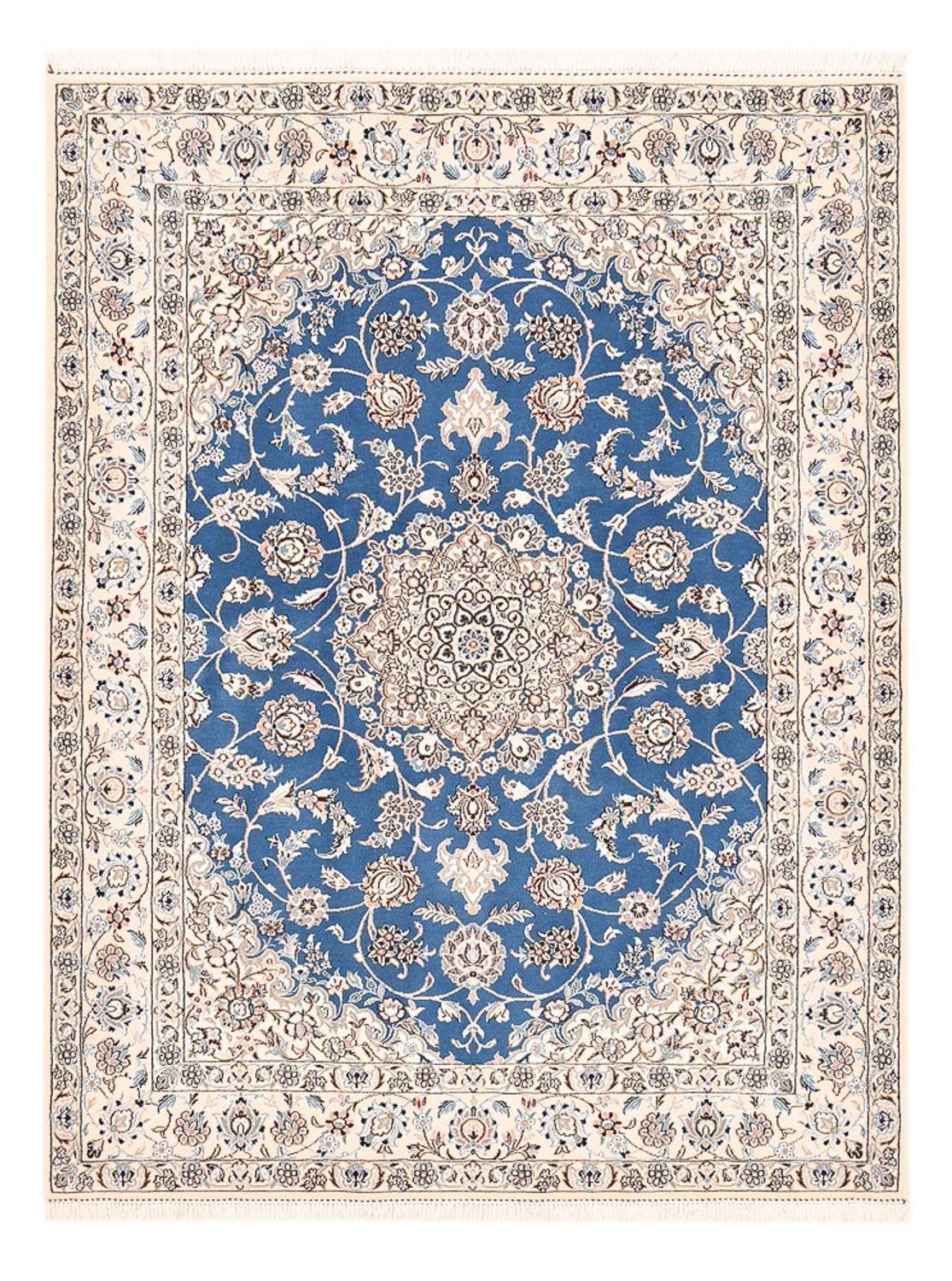 Tapis persan - Nain - Royal - 202 x 151 cm - bleu