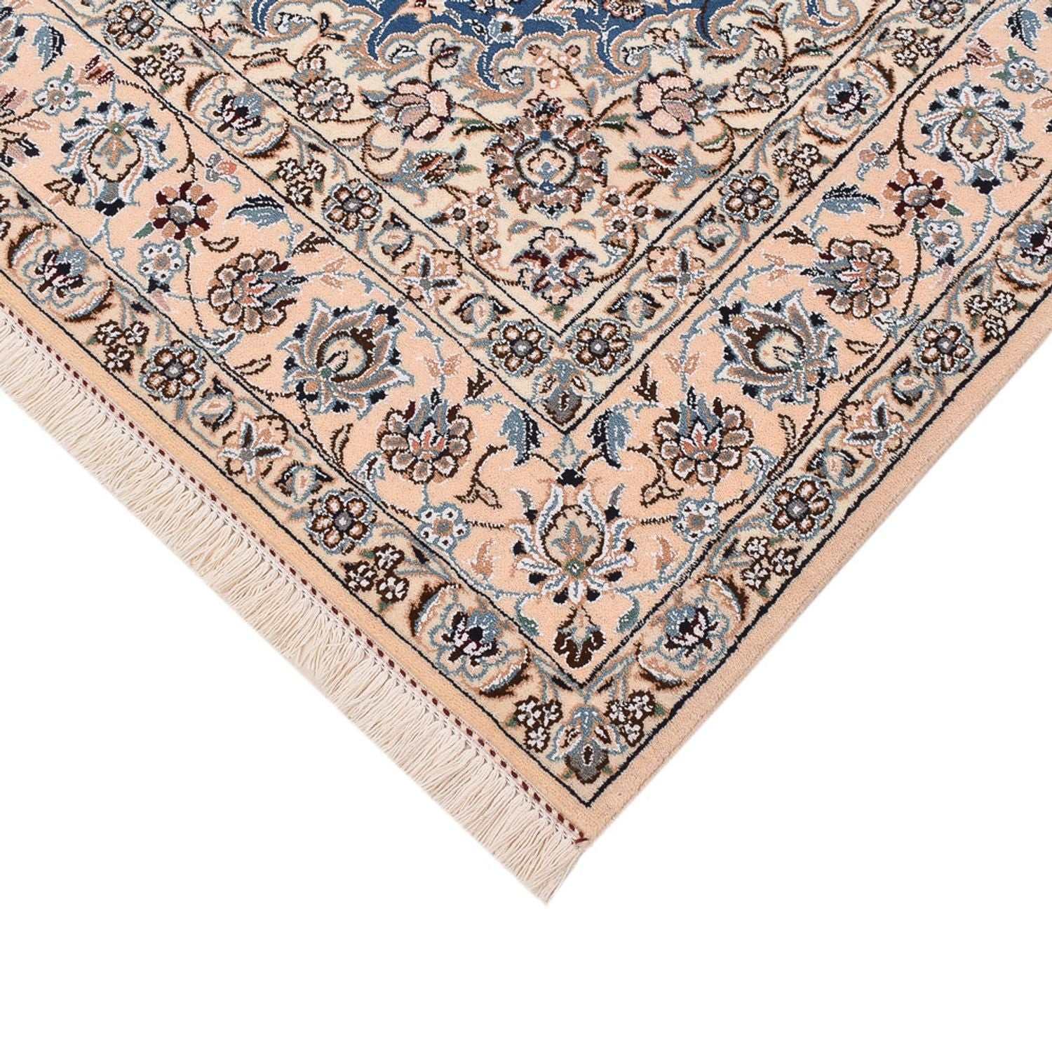Tapis persan - Nain - Royal - 202 x 151 cm - bleu