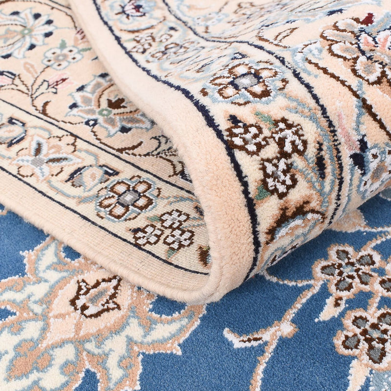 Tapis persan - Nain - Royal - 202 x 151 cm - bleu