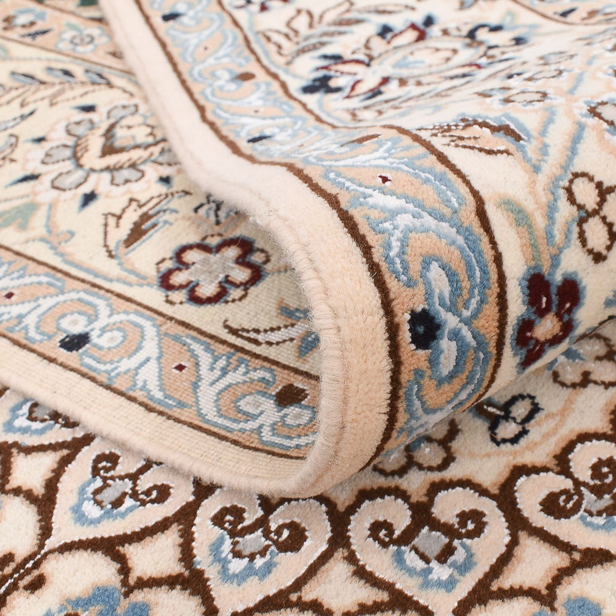 Tapis persan - Nain - Royal - 255 x 159 cm - vert foncé