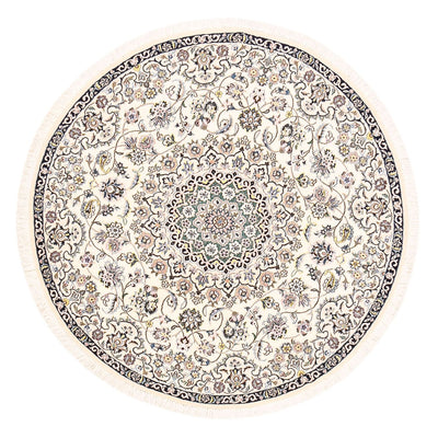 Tapis persan - Nain - Royal ronde  - 152 x 152 cm - crème
