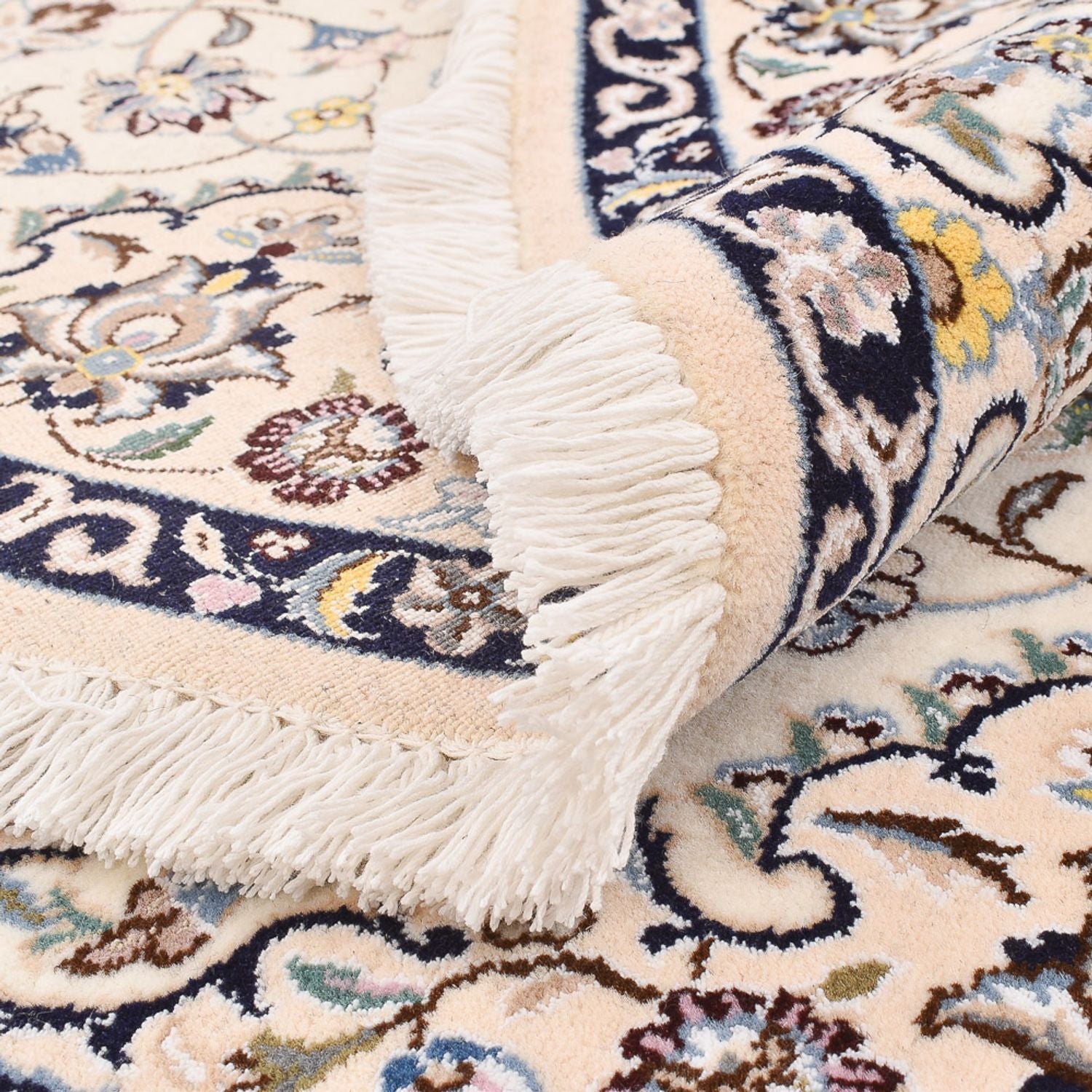 Tapis persan - Nain - Royal ronde  - 152 x 152 cm - crème