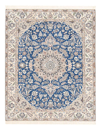 Tapis persan - Nain - Royal - 201 x 155 cm - bleu