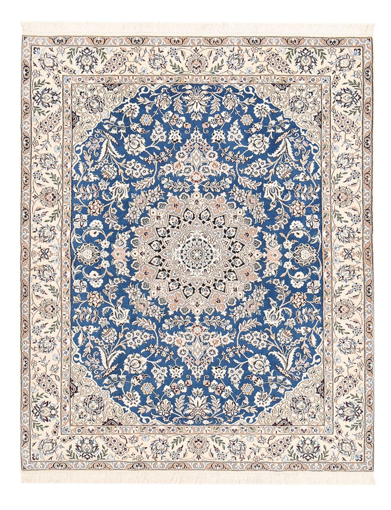 Tapis persan - Nain - Royal - 201 x 155 cm - bleu