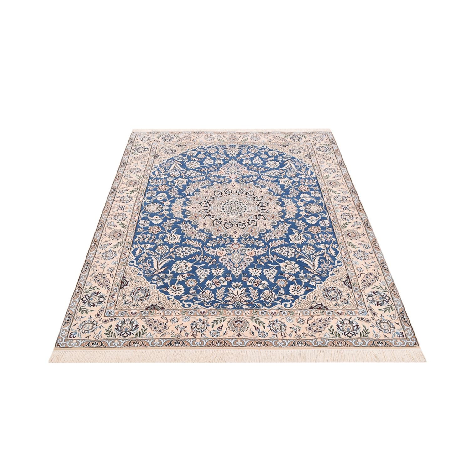 Tapis persan - Nain - Royal - 201 x 155 cm - bleu