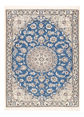 Tapis persan - Nain - Royal - 127 x 90 cm - bleu