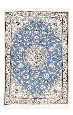 Tapis persan - Nain - Royal - 127 x 90 cm - bleu