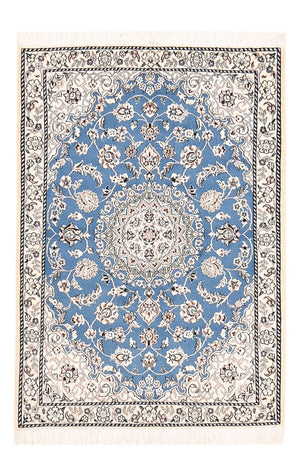 Tapis persan - Nain - Royal - 127 x 90 cm - bleu
