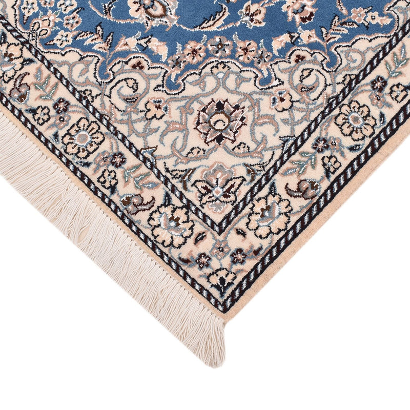 Tapis persan - Nain - Royal - 127 x 90 cm - bleu