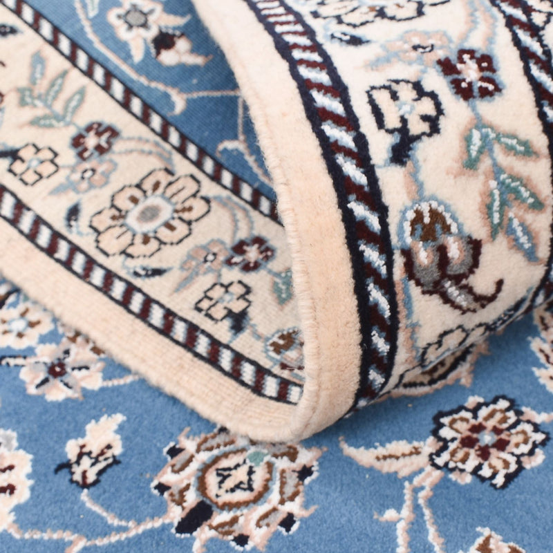 Tapis persan - Nain - Royal - 127 x 90 cm - bleu