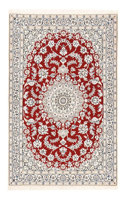 Tapis persan - Nain - Royal - 155 x 105 cm - rouge