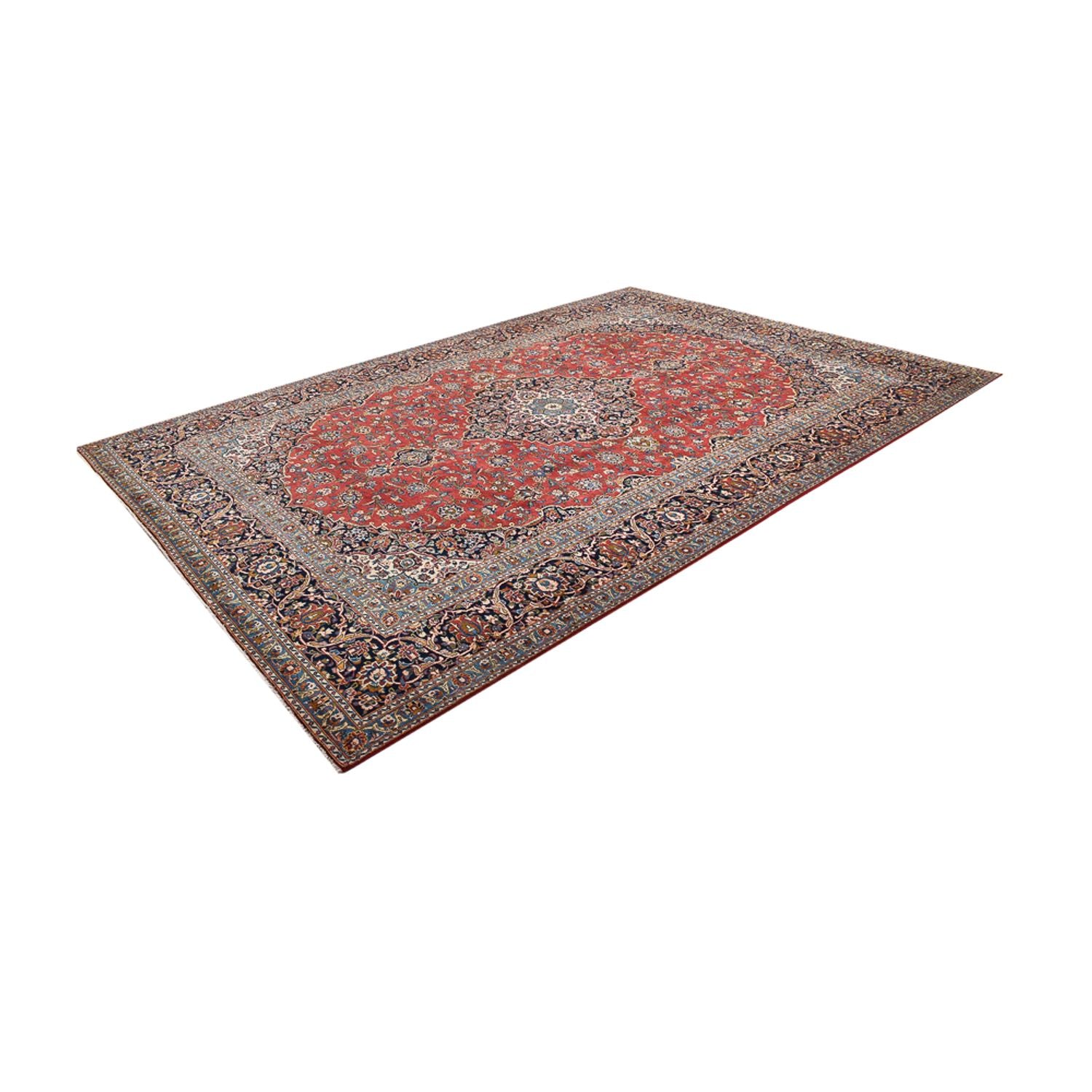 Tapis persan - Keshan - 423 x 302 cm - rouge