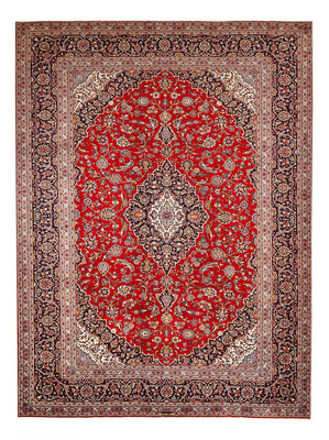 Tapis persan - Keshan - 393 x 294 cm - rouge