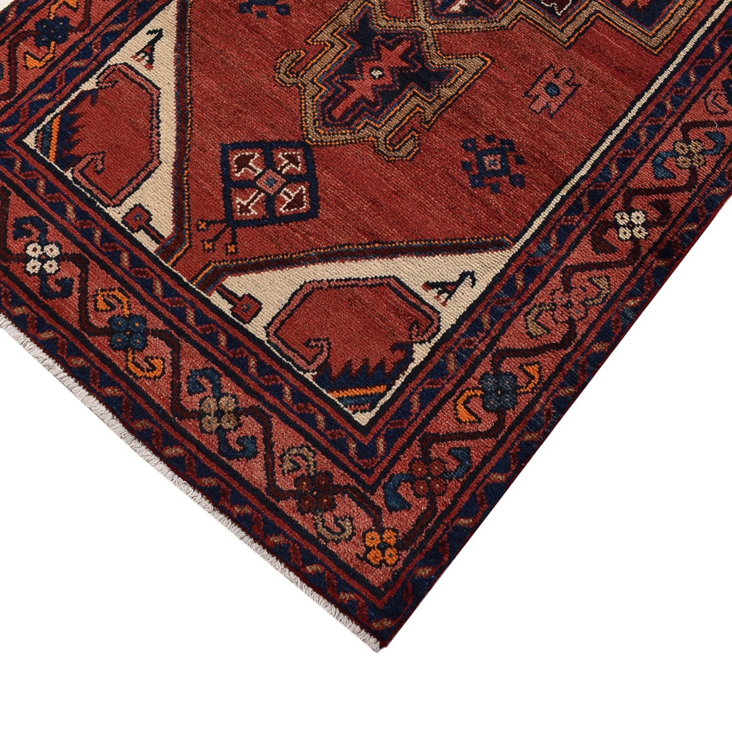 Tapis de couloir Tapis persan - Bidjar - 300 x 102 cm - rouge
