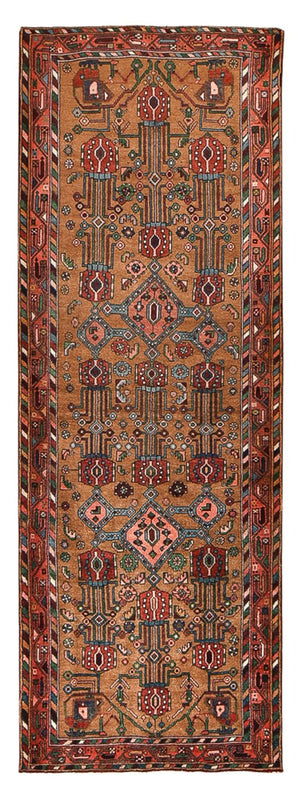 Tapis de couloir Tapis persan - Nomadic - 317 x 112 cm - terracotta