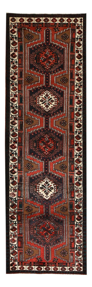 Tapis de couloir Tapis persan - Nomadic - 318 x 100 cm - rouge foncé