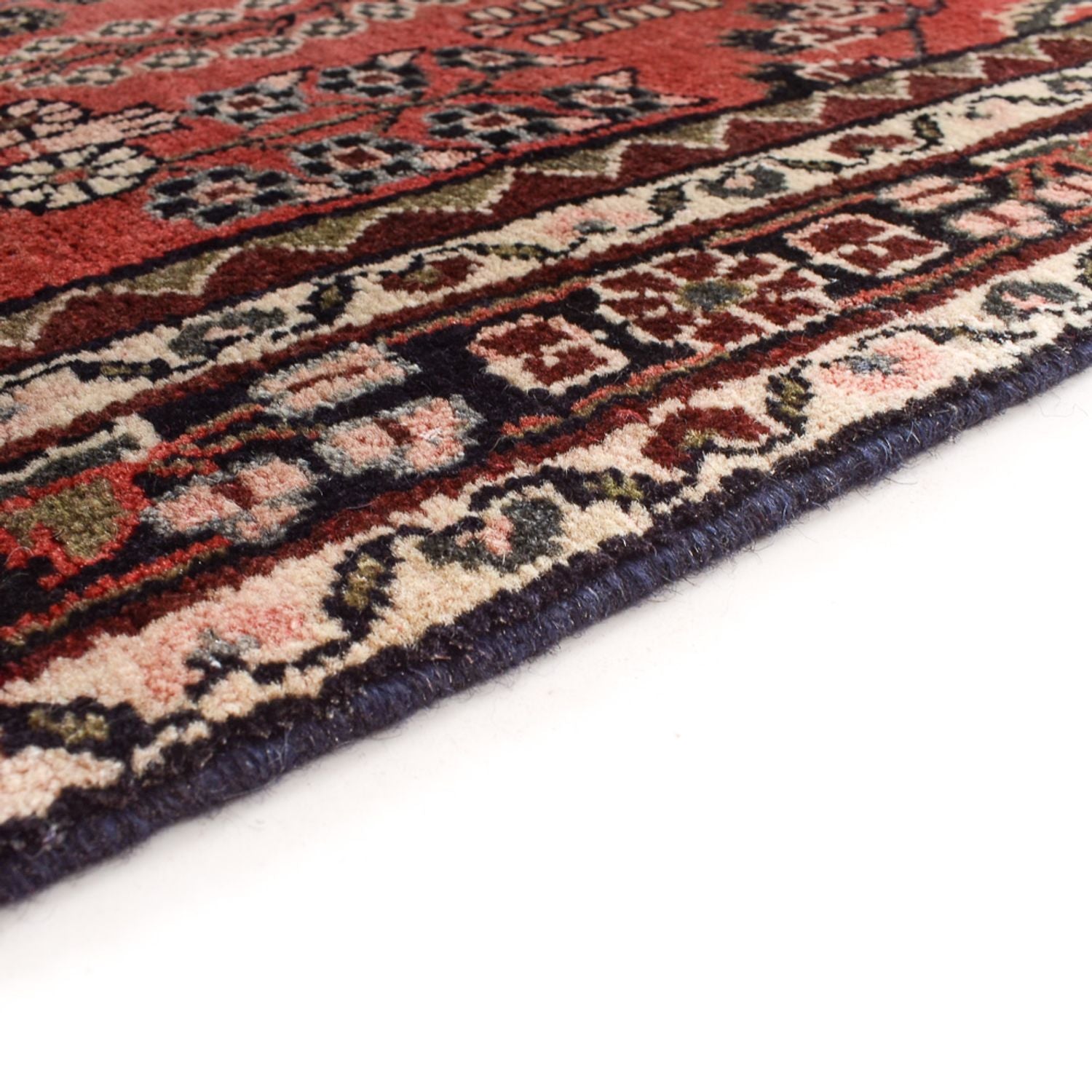 Tapis de couloir Tapis persan - Tabriz - 398 x 110 cm - rouge
