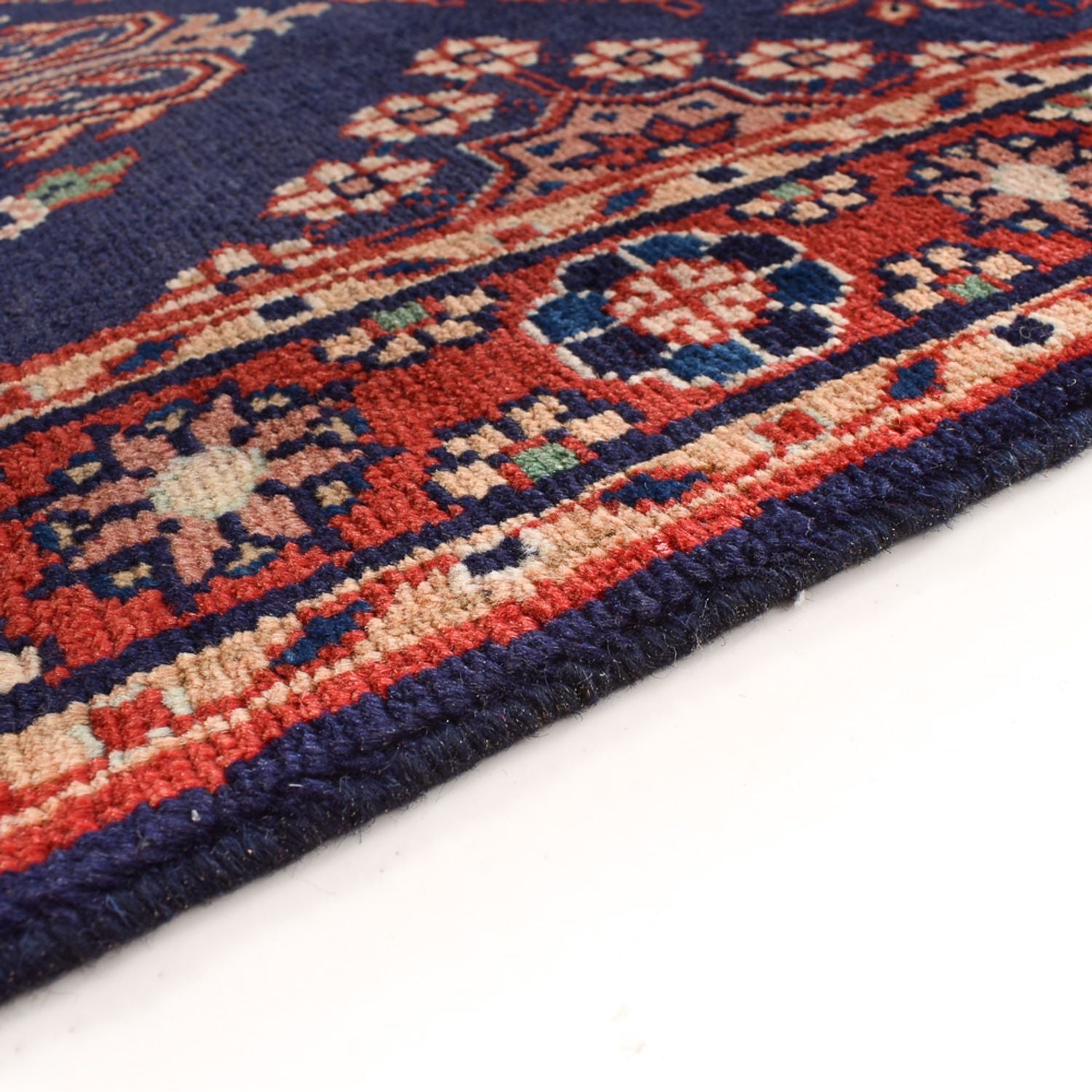 Tapis de couloir Tapis persan - Nomadic - 329 x 115 cm - bleu foncé
