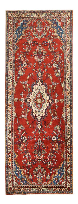 Tapis de couloir Tapis persan - Nomadic - 312 x 109 cm - rouge