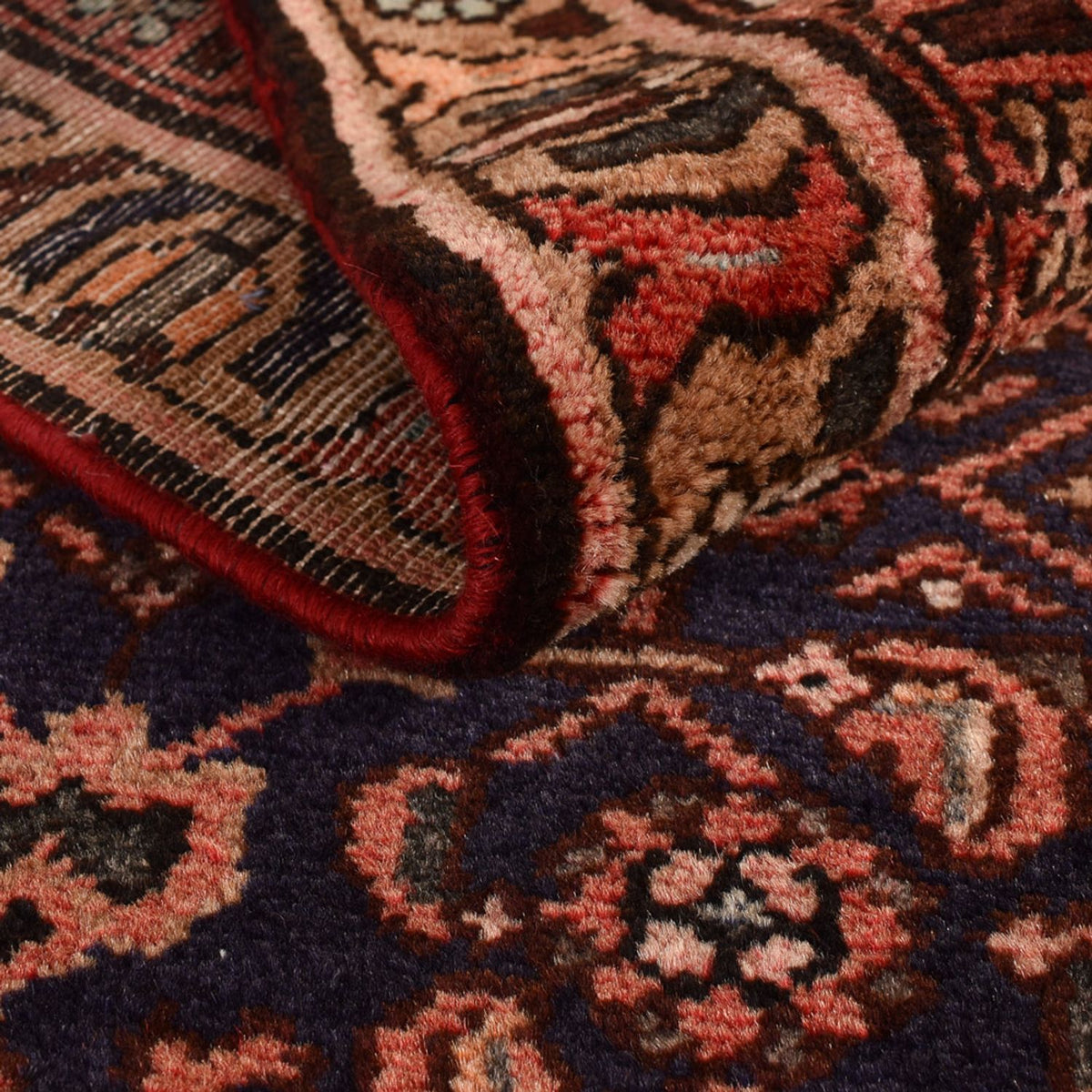 Tapis de couloir Tapis persan - Nomadic - 313 x 113 cm - rouge foncé