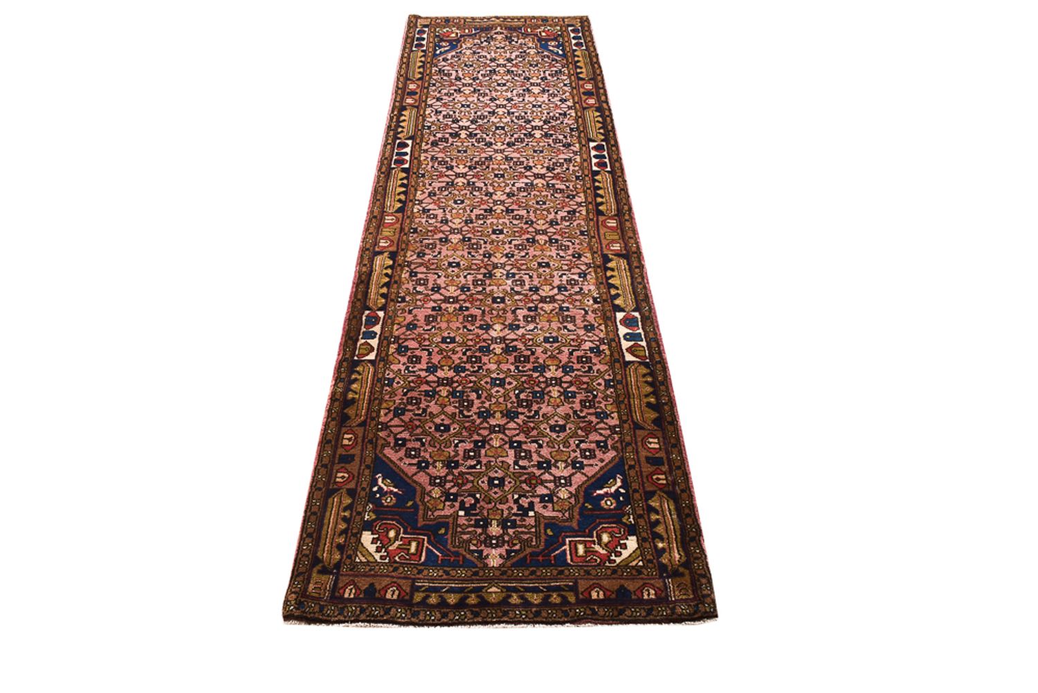 Tapis de couloir Tapis persan - Nomadic - 285 x 77 cm - rouge clair