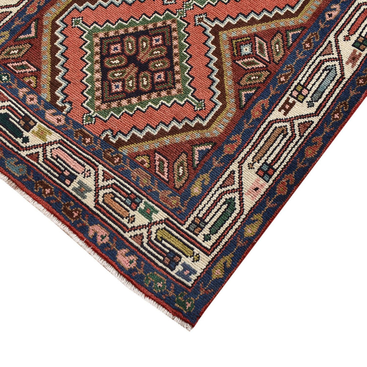 Tapis de couloir Tapis persan - Nomadic - 290 x 83 cm - rouge clair