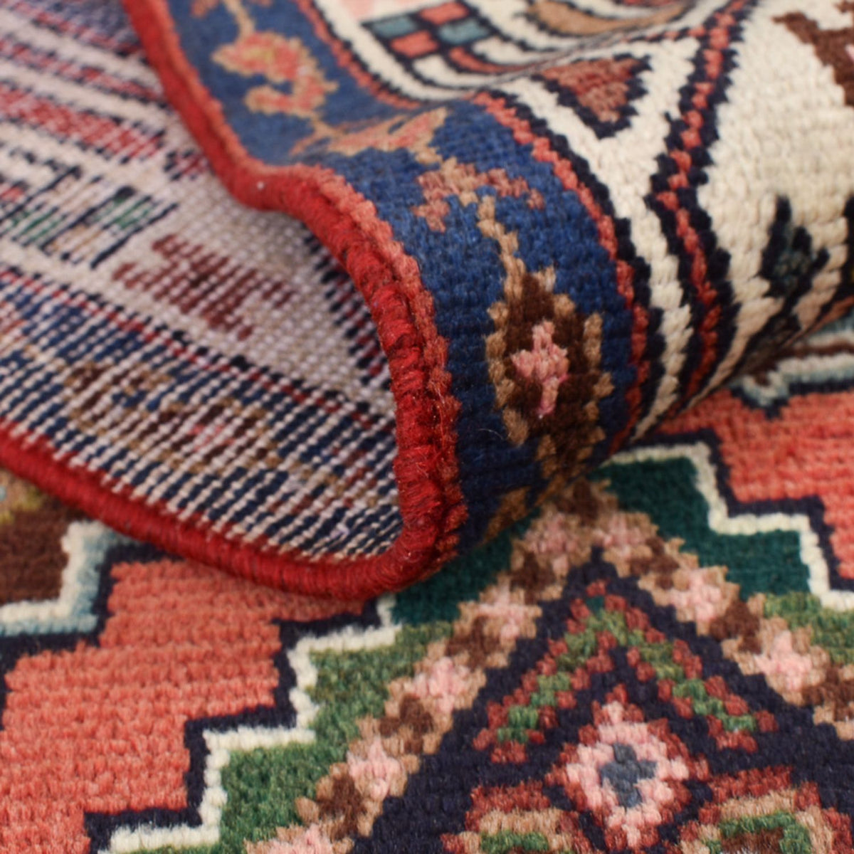 Tapis de couloir Tapis persan - Nomadic - 290 x 83 cm - rouge clair