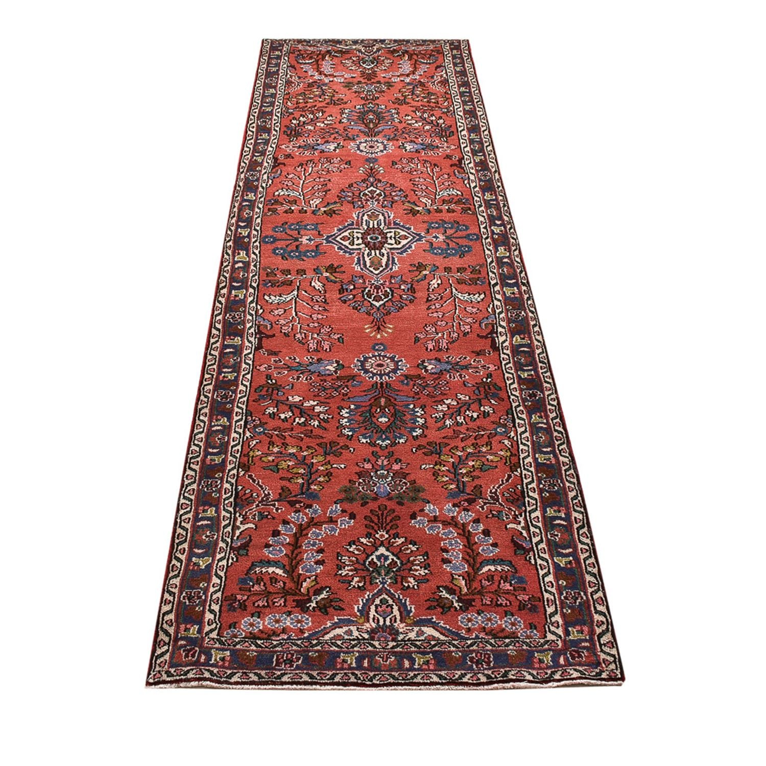 Tapis de couloir Tapis persan - Nomadic - 295 x 80 cm - rouge clair