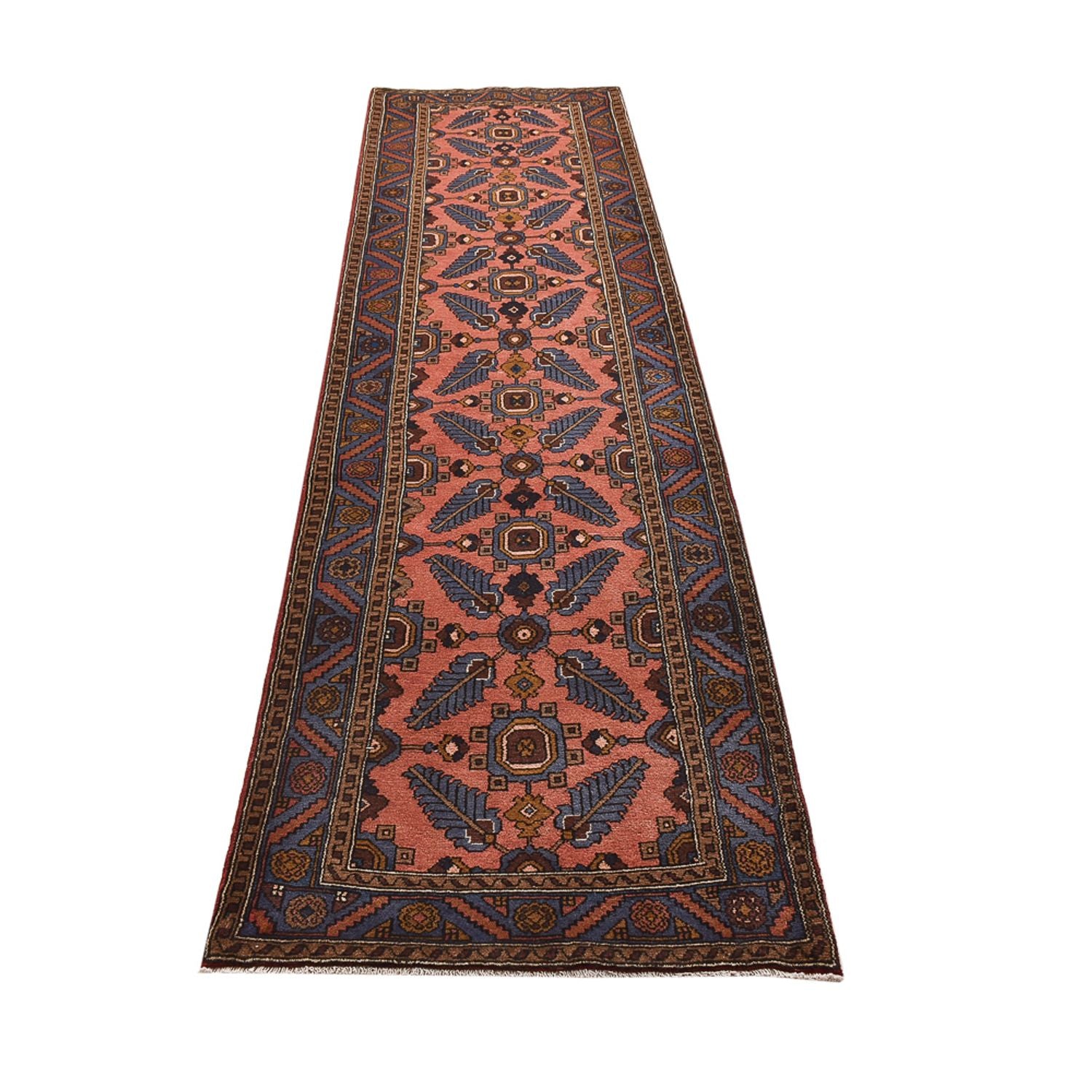 Tapis de couloir Tapis persan - Nomadic - 308 x 80 cm - rouge clair
