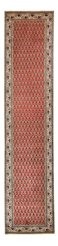 Tapis de couloir Tapis persan - Tabriz - 390 x 87 cm - rouille