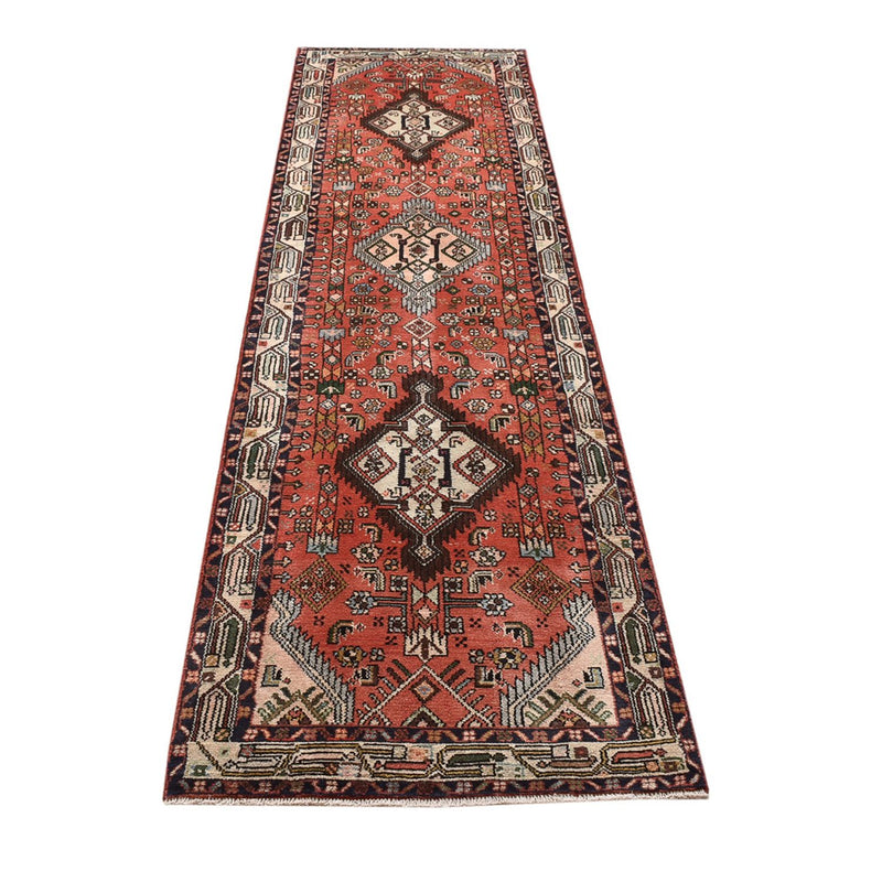 Tapis de couloir Tapis persan - Nomadic - 286 x 75 cm - rouge clair
