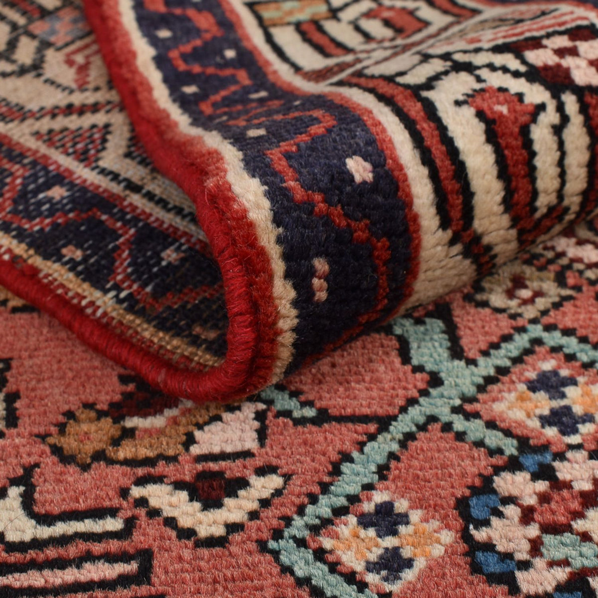 Tapis de couloir Tapis persan - Nomadic - 320 x 85 cm - rouge clair