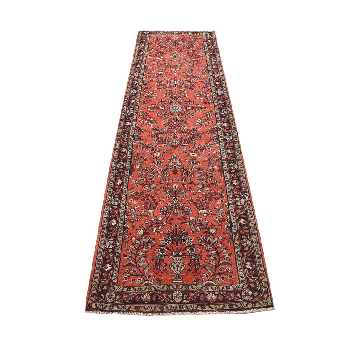 Tapis de couloir Tapis persan - Nomadic - 320 x 80 cm - rouge clair