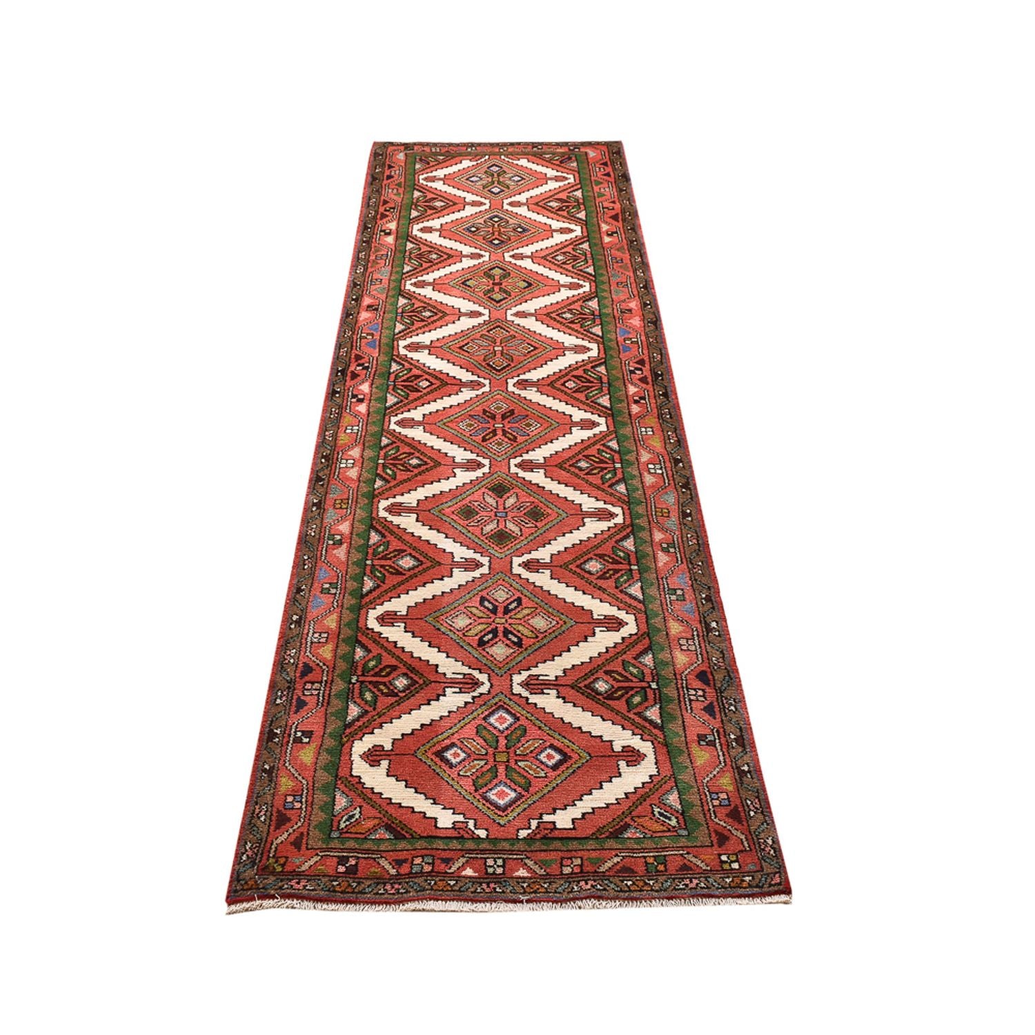 Tapis de couloir Tapis persan - Nomadic - 273 x 75 cm - rouge clair