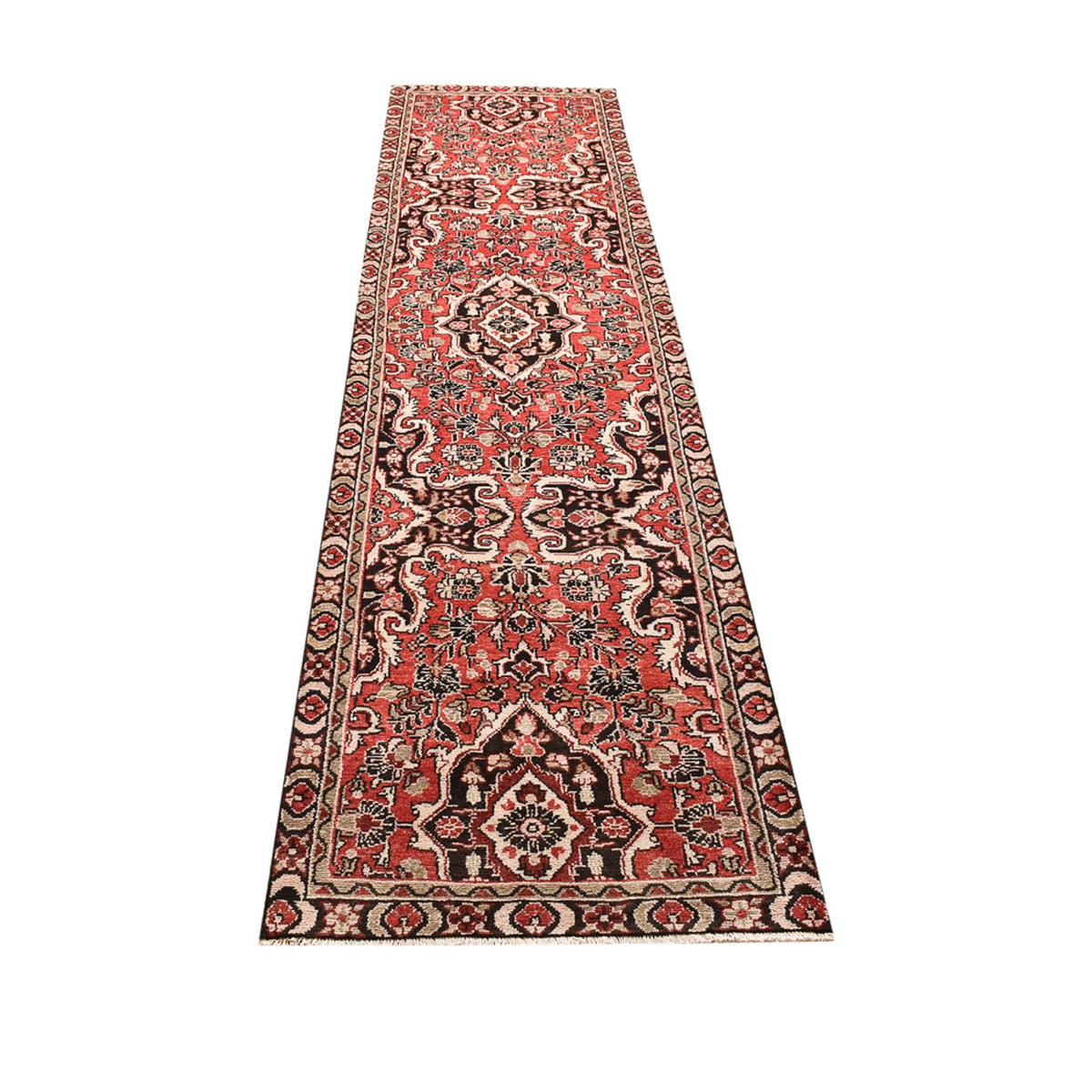 Tapis de couloir Tapis persan - Classique - 323 x 77 cm - rouge clair