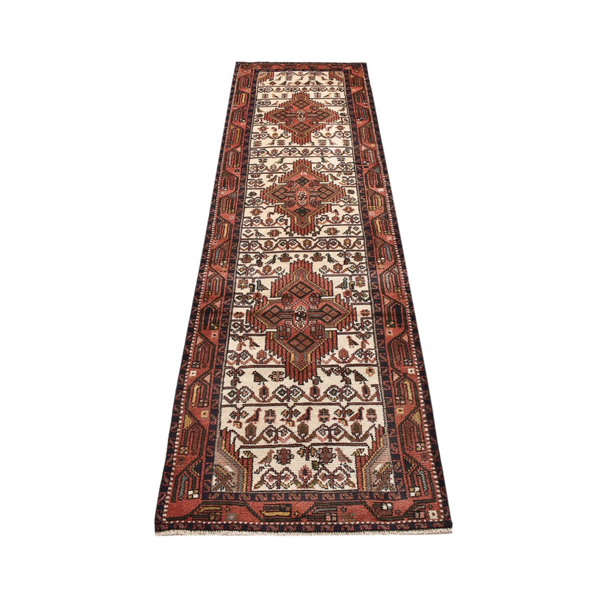 Tapis de couloir Tapis persan - Nomadic - 267 x 74 cm - beige