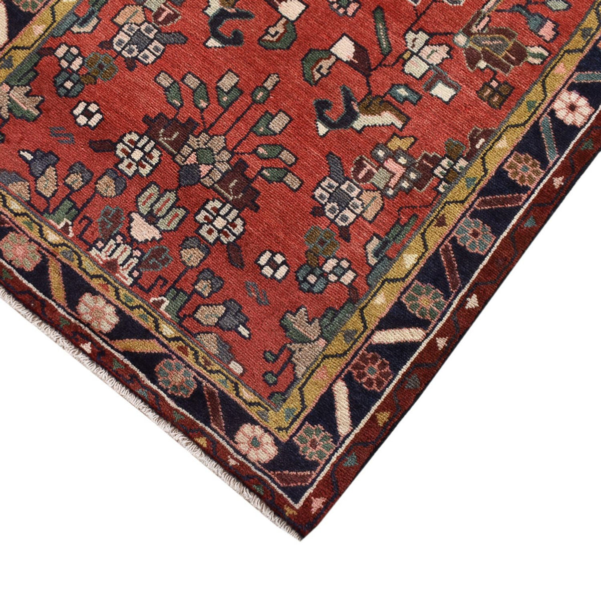 Tapis de couloir Tapis persan - Nomadic - 275 x 75 cm - rouge