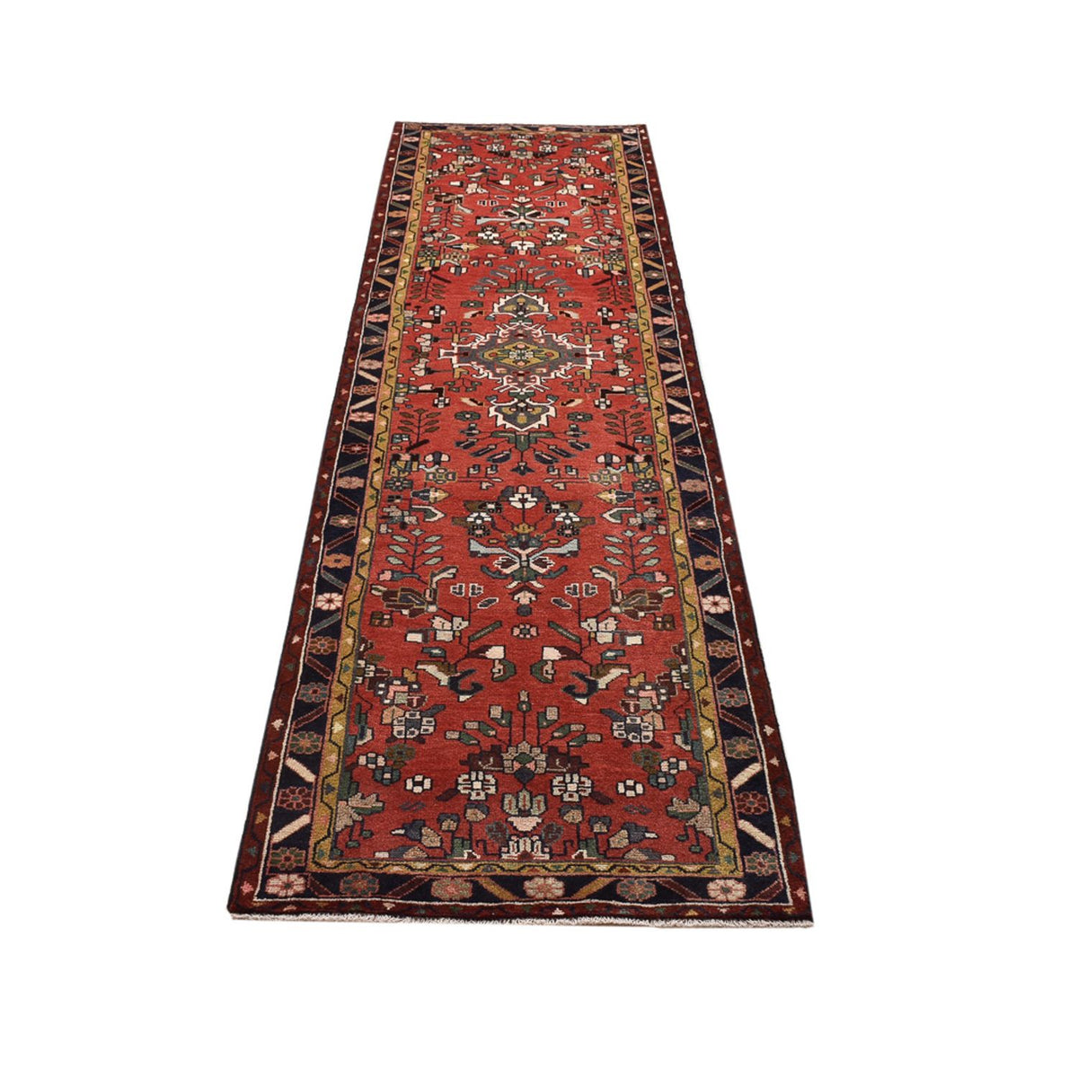Tapis de couloir Tapis persan - Nomadic - 275 x 75 cm - rouge