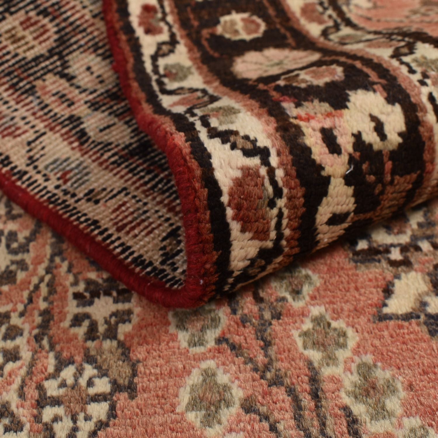 Tapis de couloir Tapis persan - Classique - 373 x 90 cm - rouge clair
