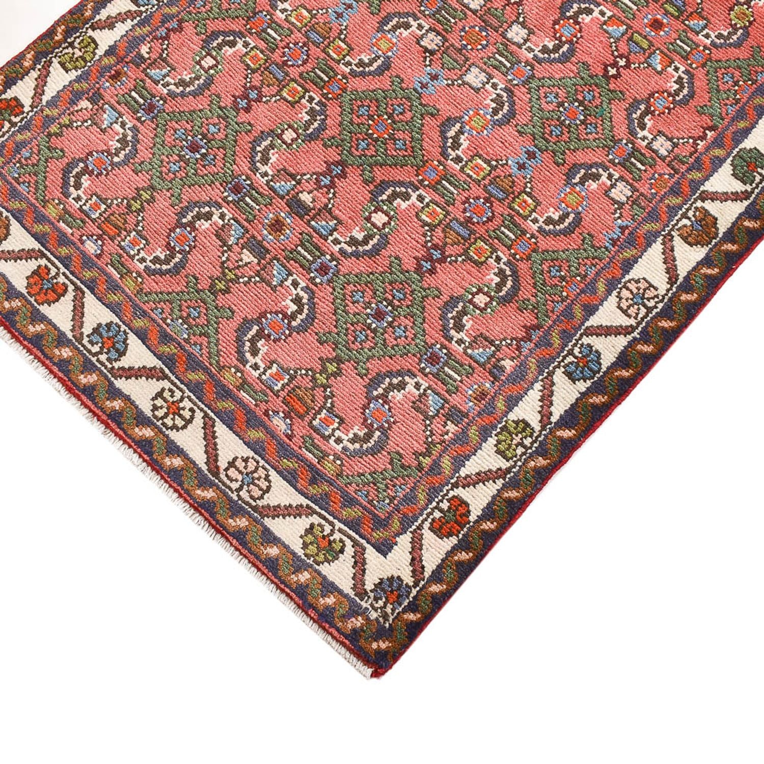 Tapis de couloir Tapis persan - Nomadic - 195 x 74 cm - rouge clair