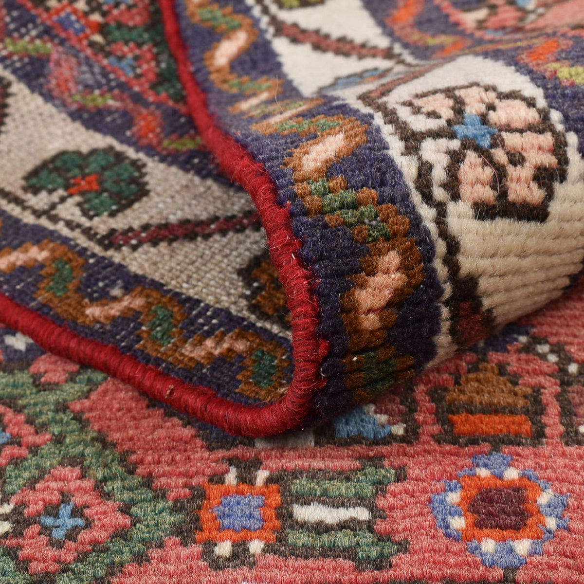 Tapis de couloir Tapis persan - Nomadic - 195 x 74 cm - rouge clair